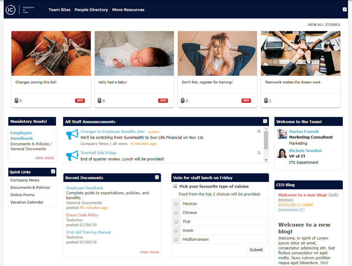 Introduction to our Intranet Software – Intranet Connections