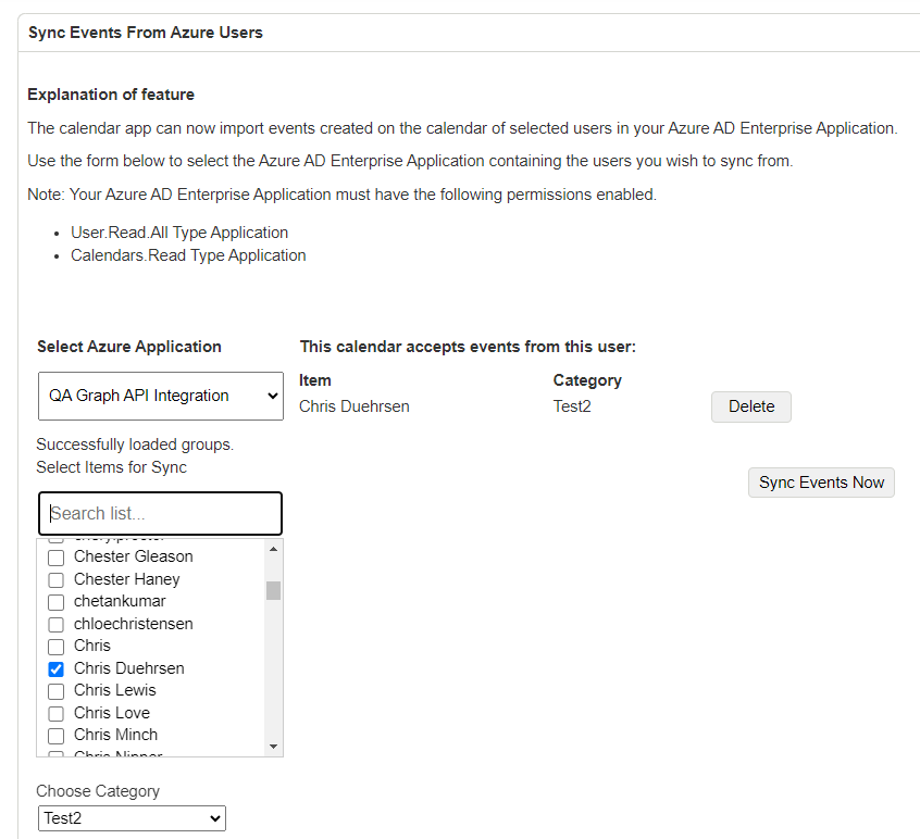 A screenshot of a calendar application Description automatically generated